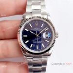 Swiss Grade Rolex Datejust 3235 316L Watch SS Blue Dial